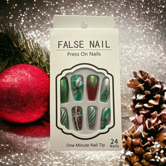 NEW Holiday Artificial Press On Nails - Picture 6 of 6